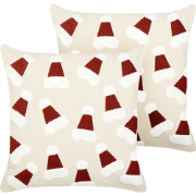 SUGARPLUM - Sierkussen set 2 - Lichtbeige - 45 x 45 cm - Katoen