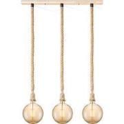 Home sweet home hanglamp Leonardo 3L Globe groot - amber