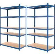 Werkplaatsplank 200x100x60 cm, metaal met poedercoating en MDF-hout, t...