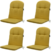 Madison -  Kuipstoelkussen Hoge Rug Panama mustard - Ca. 96x45 cm - Se...