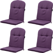 Madison -  Kuipstoelkussen Hoge Rug Panama purple - Ca. 96x45 cm - Set...