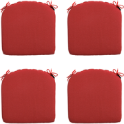 Madison -  Zitkussen Panama brick red - Ca. 46x48 cm - Set van 4