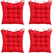 Madison -  Zitkussen Toscane Panama red - Ca. 46x46 cm - Set van 4