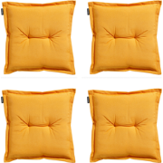 Madison -  Zitkussen Panama golden glow - Ca. 50x50 cm - Set van 4