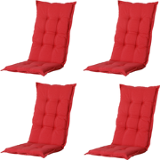 Madison -  Tuinstoelkussen Hoge Rug Panama brick red - Ca. 123x50 cm -...