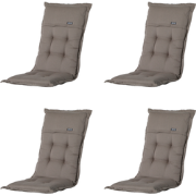 Madison -  Tuinstoelkussen Lage Rug Rib liver - Ca. 105x50 cm - Set va...