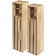 MISOU Klaus Toiletkastje - Set van 2 - WC kastje - Badkamerkastje - WC...