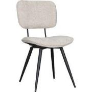 LABEL51 Eetkamerstoel Liva - Naturel - Elite - Black Frame