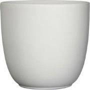 Mica Decorations Tusca Bloempot - 28x28x25 cm - Keramiek - Wit