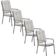 Garden Impressions Aleria tuinstoel taupe - 4 stuks