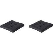 Madison -  Florance Zitkussen Basic black - Ca. 60x60 cm - Set van 2