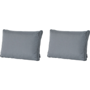 Madison -  Lounge Rugkussen Rib grey - Ca. 40x60 cm - Set van 2