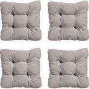 Madison -  Zitkussen Florance Panama taupe - Ca. 47x47 cm - Set van 4