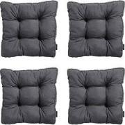 Madison -  Zitkussen Florance Panama grey - Ca. 47x47 cm - Set van 4