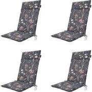 Madison -  Tuinstoelkussen Hoge Rug Donna grey canvas eco+ - Ca. 120x5...