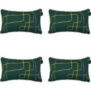Madison -  Sierkussen Joah green - Ca. 30x50 cm - Set van 4