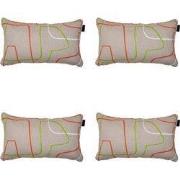 Madison -  Sierkussen Joah terra - Ca. 30x50 cm - Set van 4