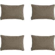 Madison -  Sierkussen Taupe canvas eco+ - Ca. 30x50 cm - Set van 4