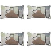 Madison -  Sierkussen Grafi sage - Ca. 30x50 cm - Set van 4