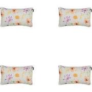 Madison -  Sierkussen Florina purple - Ca. 30x50 cm - Set van 4