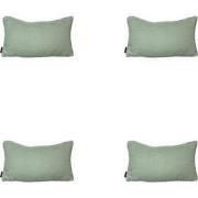 Madison -  Sierkussen Napels kaki - Ca. 30x50 cm - Set van 4