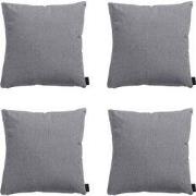 Madison -  Sierkussen Oxford grey - Ca. 45x45 cm - Set van 4