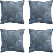 Madison -  Sierkussen Circle blue - Ca. 50x50 cm - Set van 4