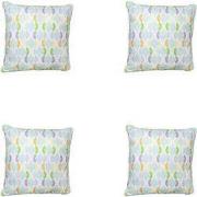 Madison -  Sierkussen Trivia mint - Ca. 50x50 cm - Set van 4