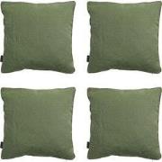 Madison -  Sierkussen Panama green - Ca. 45x45 cm - Set van 4