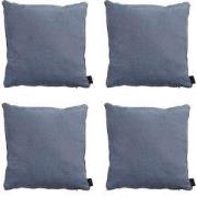 Madison -  Sierkussen Panama safier blue - Ca. 45x45 cm - Set van 4