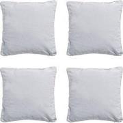 Madison -  Sierkussen Panama light grey - Ca. 60x60 cm - Set van 4