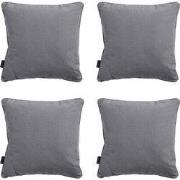 Madison -  Sierkussen Panama grey - Ca. 60x60 cm - Set van 4