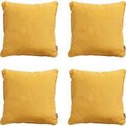 Madison -  Sierkussen Panama golden glow - Ca. 60x60 cm - Set van 4