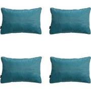 Madison -  Sierkussen Panama sea blue - Ca. 40x60 cm - Set van 4