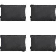 Madison -  Sierkussen Panama black - Ca. 40x60 cm - Set van 4