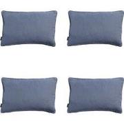 Madison -  Sierkussen Panama safier blue - Ca. 40x60 cm - Set van 4