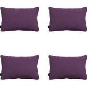 Madison -  Sierkussen Panama purple - Ca. 40x60 cm - Set van 4