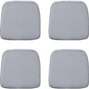 Madison -  Zitkussen Wicker Panama light grey - Ca. 48x48 cm - Set van...