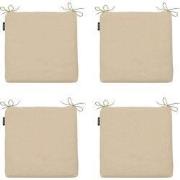 Madison -  Zitkussen Beige canvas eco+ - Ca. 40x40 cm - Set van 4
