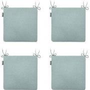 Madison -  Zitkussen Napels azure - Ca. 40x40 cm - Set van 4