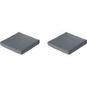 Madison -  Lounge Profi-Line Zitkussen Rib grey - Ca. 73x73 cm - Set v...