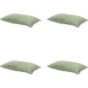 Madison -  Hoofdkussen Panama sage - Ca. 24x40 cm - Set van 4