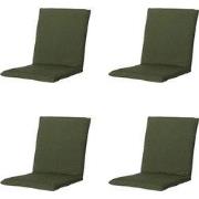 Madison -  Stapelstoelkussen Panama green - Ca. 97x49 cm - Set van 4