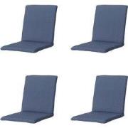 Madison -  Stapelstoelkussen Panama safier blue - Ca. 97x49 cm - Set v...