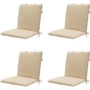 Madison -  Stapelstoelkussen Beige canvas eco+ - Ca. 97x49 cm - Set va...