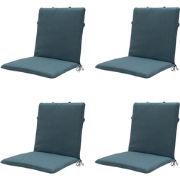 Madison -  Stapelstoelkussen Sea blue canvas eco+ - Ca. 97x49 cm - Set...