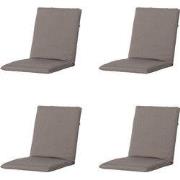 Madison -  Stapelstoelkussen Manchester taupe - Ca. 97x49 cm - Set van...