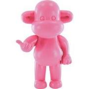 Ornament - Hang Loose Monkey Figurine 'The Legend'  - Pink - 11x7x19cm
