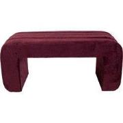 Halbankje Burgundy Stof - 99x38x46cm - Sera