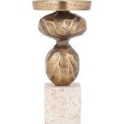 PTMD Kandelaar Malines - 11x11x23 cm - Aluminium - Goud